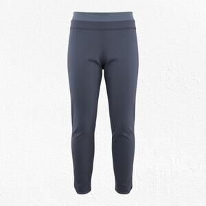 lululemon Jet Crop Pinstripe Brushed Mid Rise Studio Leggings Gray Size 6